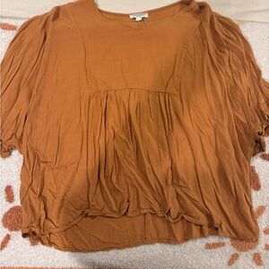 ANDREE BY UNIT Rust Women's Blouse